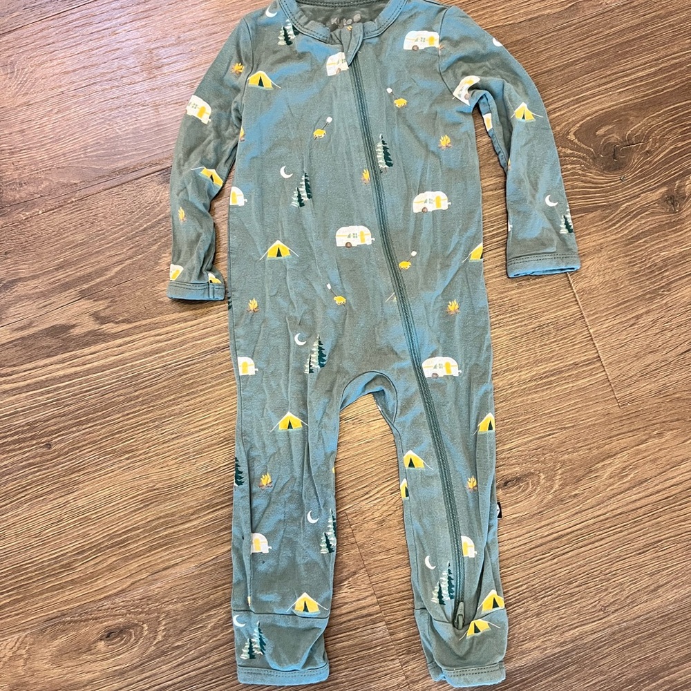Kyte Baby camping bamboo romper 6-12 months